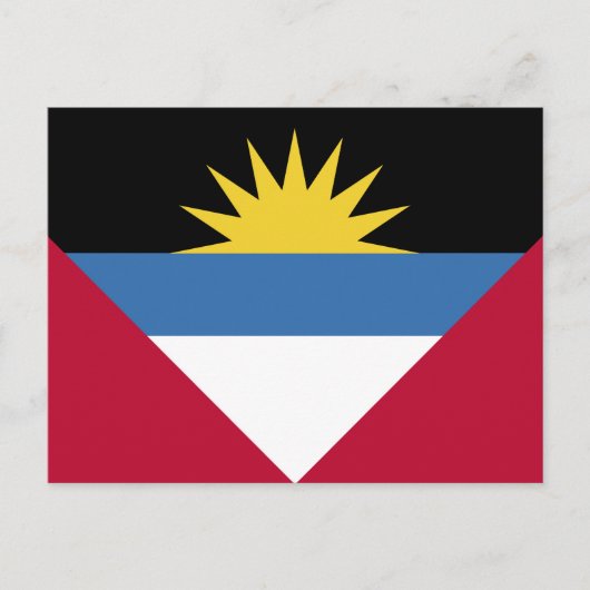 Antigua en Barbuda Flag Briefkaart (Voorkant)