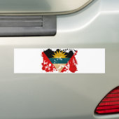 Antigua en Barbuda Flag Bumpersticker (Op auto)