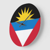 Antigua en Barbuda Flag Grote Klok (Hoek)