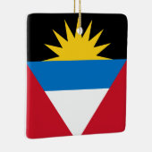 Antigua en Barbuda Flag Keramisch Ornament (Rechts)