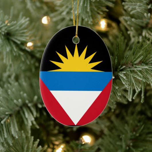 Antigua en Barbuda Flag Keramisch Ornament (Boom)