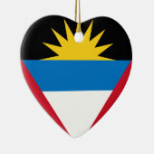 Antigua en Barbuda Flag Keramisch Ornament (Rechts)