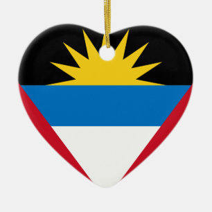 Antigua en Barbuda Flag Keramisch Ornament