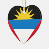 Antigua en Barbuda Flag Keramisch Ornament (Links)