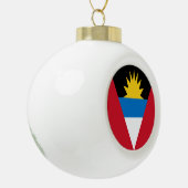 Antigua en Barbuda Flag Keramische Bal Ornament (Links)