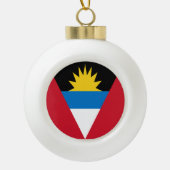Antigua en Barbuda Flag Keramische Bal Ornament (Voorkant)