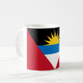 Antigua en Barbuda Flag Koffiemok (Voorkant links)