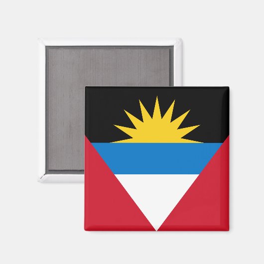 Antigua en Barbuda Flag Magneet (Voorkant / Achterkant)