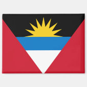 antigua en barbuda flag magnet (Voorkant)