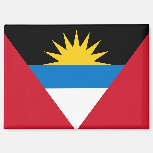 antigua en barbuda flag magnet (Voorkant)