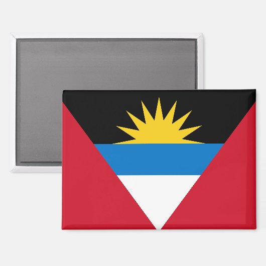 antigua en barbuda flag magnet (Voorkant / Achterkant)