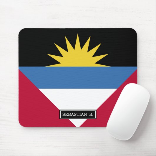 Antigua en Barbuda Flag Muismat (Met muis)