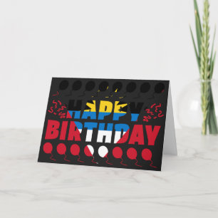 Antigua en Barbuda Flag Patriotic Birthday Kaart