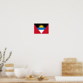 Antigua en Barbuda Flag Poster (Keuken)