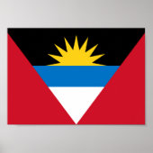 Antigua en Barbuda Flag Poster (Voorkant)