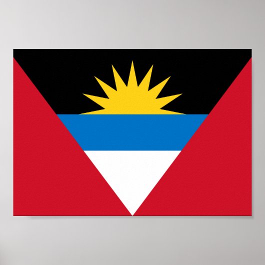 Antigua en Barbuda Flag Poster (Voorkant)