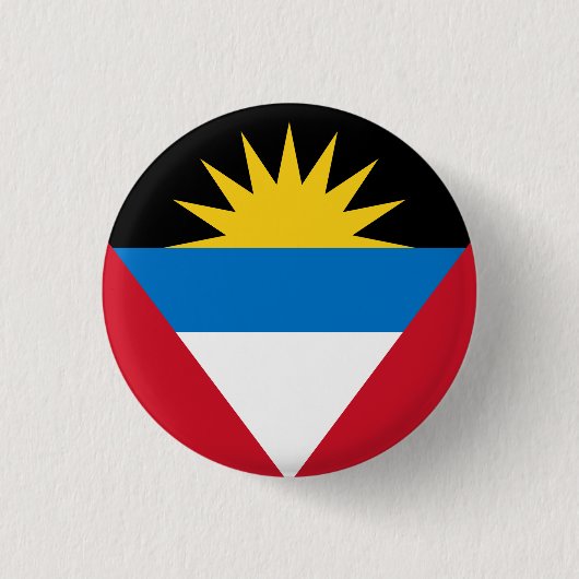 Antigua en Barbuda Flag Ronde Button 3,2 Cm (Voorkant)