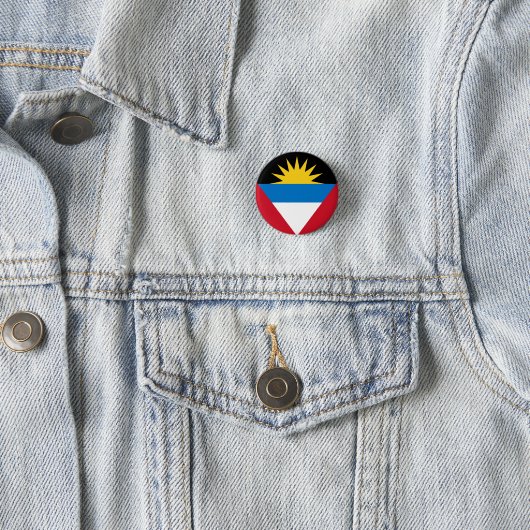 Antigua en Barbuda Flag Ronde Button 3,2 Cm (In situ)