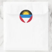 Antigua en Barbuda Flag Ronde Sticker (Tas)