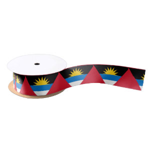 Antigua en Barbuda Flag Satijnen Lint