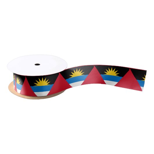 Antigua en Barbuda Flag Satijnen Lint (Spoel)
