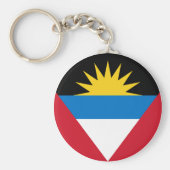 Antigua en Barbuda Flag Sleutelhanger (Voorkant)