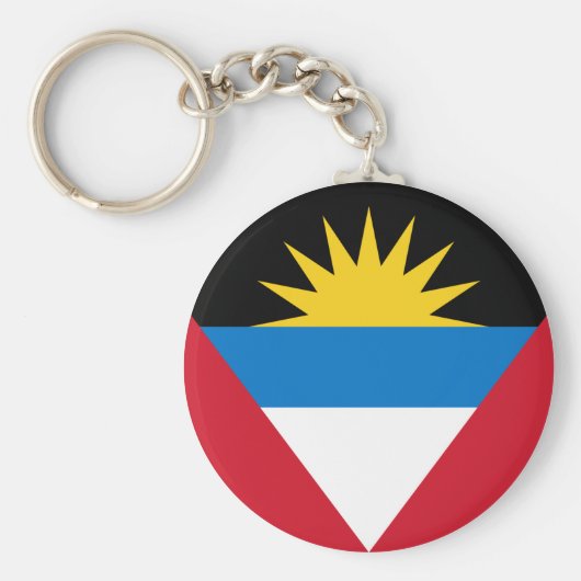 Antigua en Barbuda Flag Sleutelhanger (Voorkant)