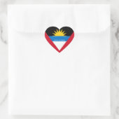 Antigua en Barbuda Flag Splendid Patriotic Hart Sticker (Tas)