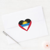 Antigua en Barbuda Flag Splendid Patriotic Hart Sticker (Envelop)