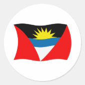 Antigua en Barbuda Flag Sticker (Voorkant)