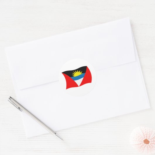 Antigua en Barbuda Flag Sticker (Envelop)
