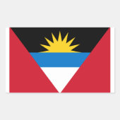 Antigua en Barbuda Flag Sticker (Voorkant)
