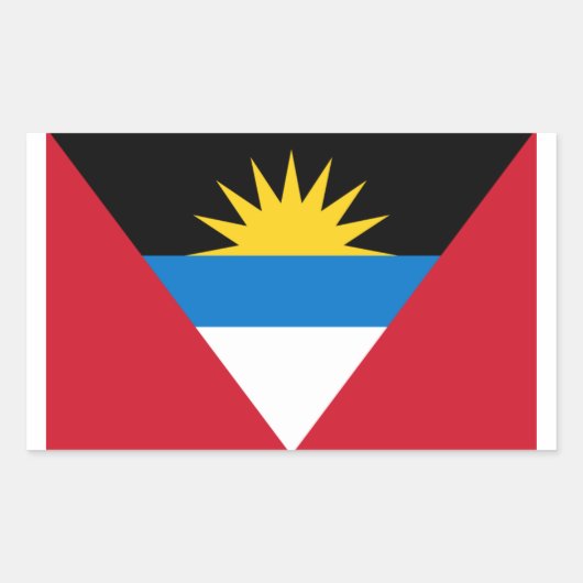 Antigua en Barbuda Flag Sticker (Voorkant)