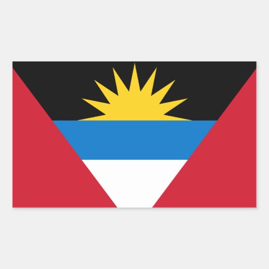 Antigua en Barbuda Flag Sticker (Voorkant)