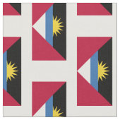 Antigua en Barbuda Flag Stof (Close Up)