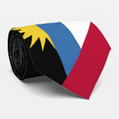 Antigua en Barbuda Flag Stropdas (Opgerold)