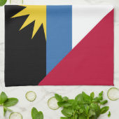 Antigua en Barbuda Flag Theedoek (Gevouwen)