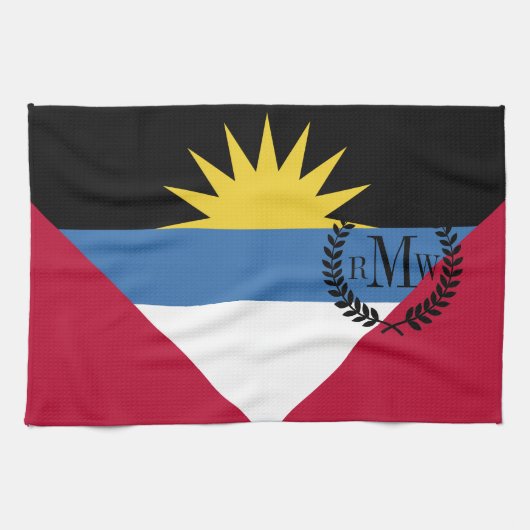 Antigua en Barbuda Flag Theedoek (Horizontaal)