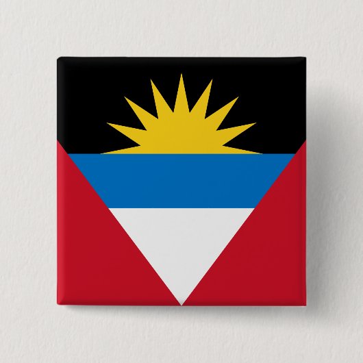 Antigua en Barbuda Flag Vierkante Button 5,1 Cm (Voorkant)
