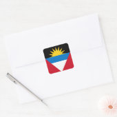 Antigua en Barbuda Flag Vierkante Sticker (Envelop)