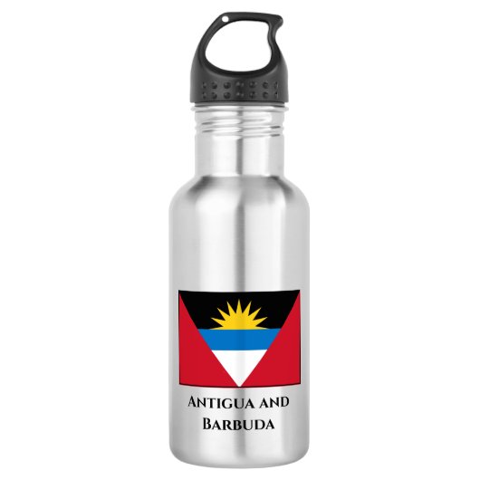 Antigua en Barbuda Flag Waterfles (Voorkant)