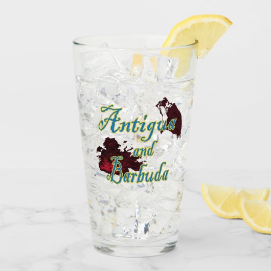 Antigua en Barbuda Glas (Achterkant ijs)