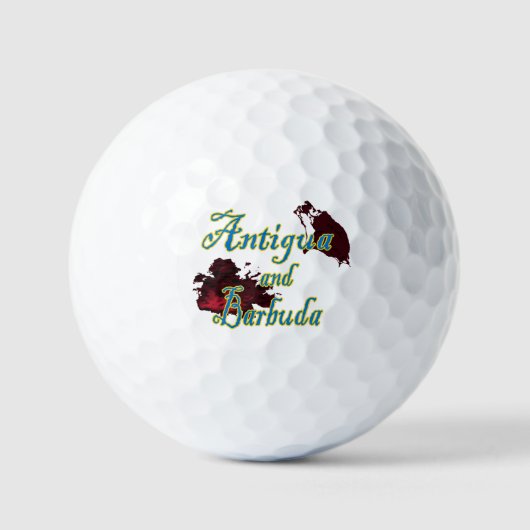 Antigua en Barbuda Golfballen (Voorkant)
