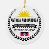 Antigua en Barbuda Keramisch Ornament (Voorkant)
