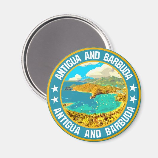 Antigua en Barbuda Magneet (Voorkant / Achterkant)