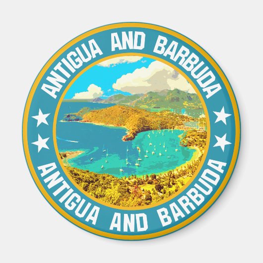 Antigua en Barbuda Magneet (Voorkant)