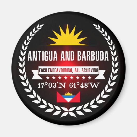 Antigua en Barbuda Magneet (Voorkant)