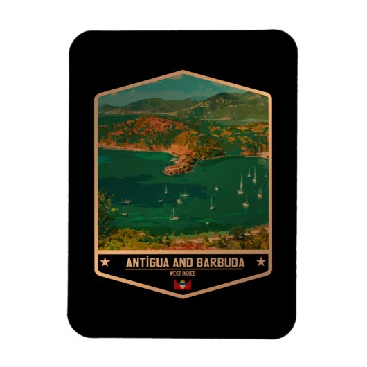 Antigua en Barbuda Magneet (Verticaal)