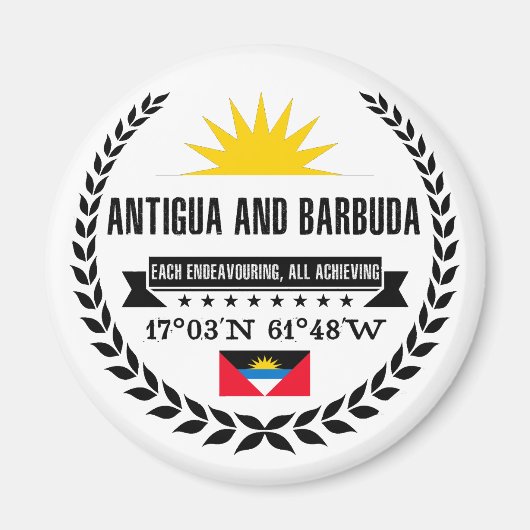 Antigua en Barbuda Magneet (Voorkant)