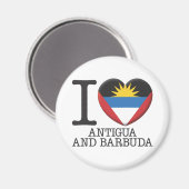 Antigua en Barbuda Magneet (Voorkant / Achterkant)